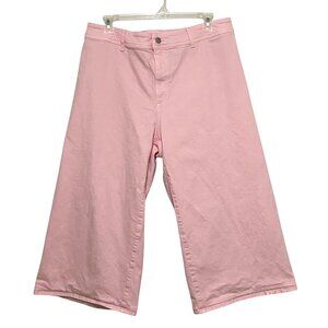 Universal Thread Wide Leg Ankle Womens Jeans Juniors Size 17 Pinkcore Altered‎